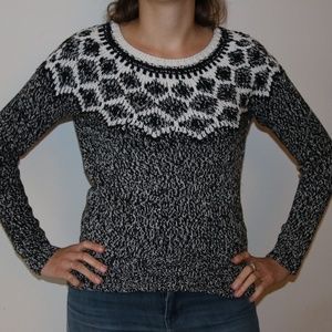 Black and White small Women's Bass Sweater